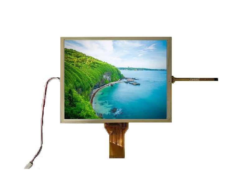 8寸普清電阻觸摸顯示屏